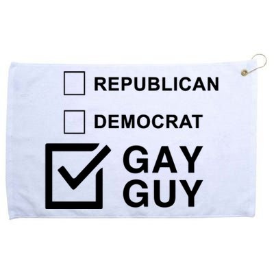 Republican Democrat Gay Guy Limited Grommeted Golf Towel