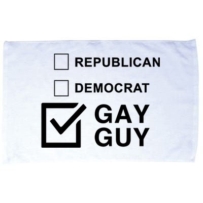 Republican Democrat Gay Guy Limited Microfiber Hand Towel