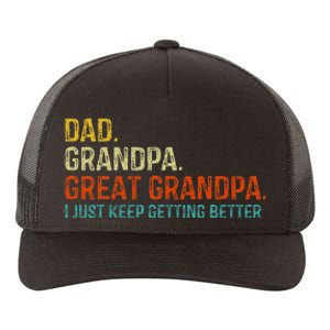 Retro Dad Grandpa Great Grandpa Fathers Day Funny Yupoong Adult 5-Panel Trucker Hat