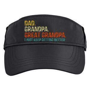 Retro Dad Grandpa Great Grandpa Fathers Day Funny Adult Drive Performance Visor