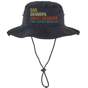 Retro Dad Grandpa Great Grandpa Fathers Day Funny Legacy Cool Fit Booney Bucket Hat