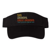 Retro Dad Grandpa Great Grandpa Fathers Day Funny Valucap Bio-Washed Visor