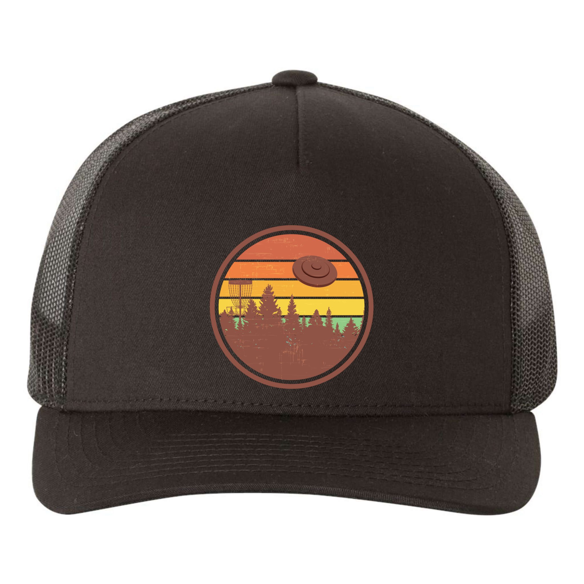 Retro Disc Golf Graphic Design Vintage Frolf Frisbee Lover Meaningful Gift Yupoong Adult 5-Panel Trucker Hat