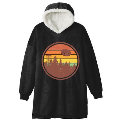 Retro Disc Golf Graphic Design Vintage Frolf Frisbee Lover Meaningful Gift Hooded Wearable Blanket