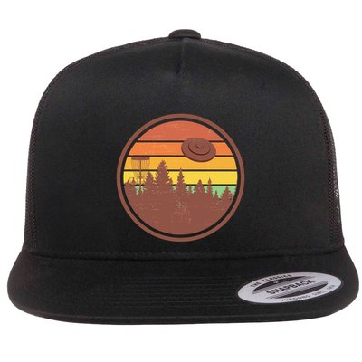 Retro Disc Golf Graphic Design Vintage Frolf Frisbee Lover Meaningful Gift Flatbill Hat
