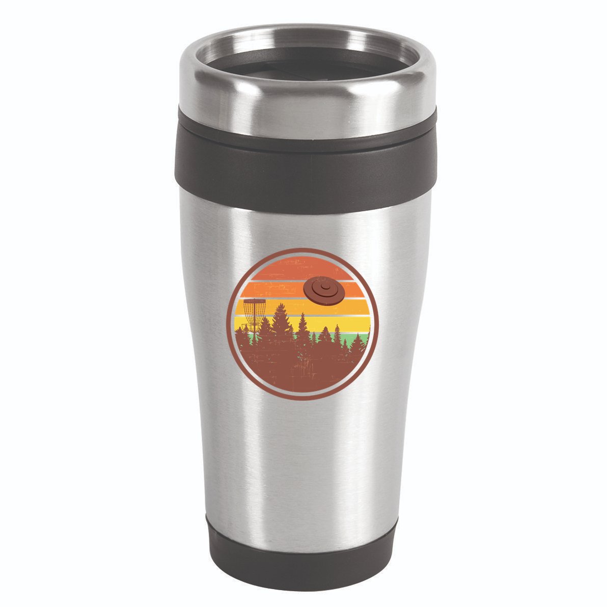 Retro Disc Golf Graphic Design Vintage Frolf Frisbee Lover Meaningful Gift 16oz Travel Tumbler