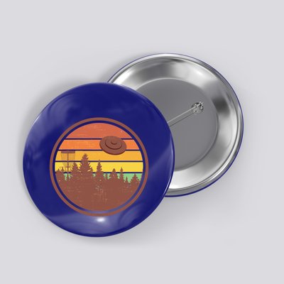 Retro Disc Golf Graphic Design Vintage Frolf Frisbee Lover Meaningful Gift Button