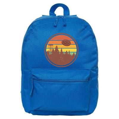 Retro Disc Golf Graphic Design Vintage Frolf Frisbee Lover Meaningful Gift 16 in Basic Backpack