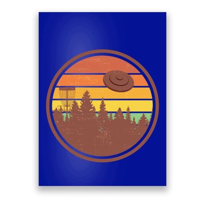 Retro Disc Golf Graphic Design Vintage Frolf Frisbee Lover Meaningful Gift Poster