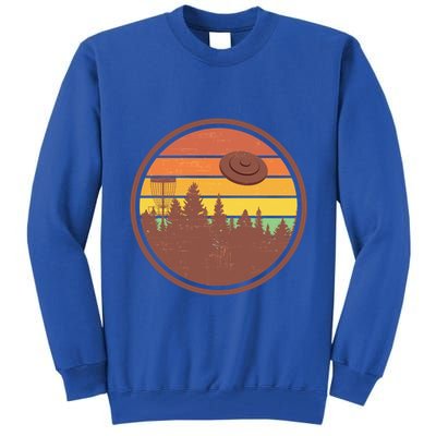 Retro Disc Golf Graphic Design Vintage Frolf Frisbee Lover Meaningful Gift Tall Sweatshirt
