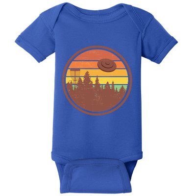 Retro Disc Golf Graphic Design Vintage Frolf Frisbee Lover Meaningful Gift Baby Bodysuit