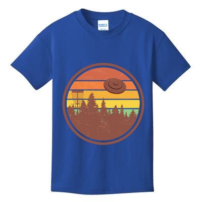 Retro Disc Golf Graphic Design Vintage Frolf Frisbee Lover Meaningful Gift Kids T-Shirt