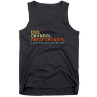 Retro Dad Grandpa Great Grandpa Fathers Day Funny Tank Top