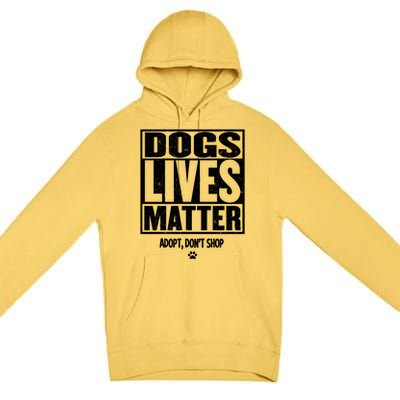 Rescue Dog Gift Mom Dad Dogs Paw Veterinarian Vet Tech Gift Premium Pullover Hoodie