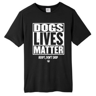 Rescue Dog Gift Mom Dad Dogs Paw Veterinarian Vet Tech Gift Tall Fusion ChromaSoft Performance T-Shirt