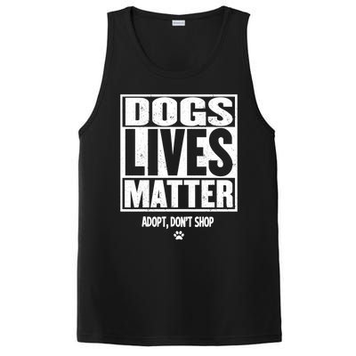 Rescue Dog Gift Mom Dad Dogs Paw Veterinarian Vet Tech Gift PosiCharge Competitor Tank