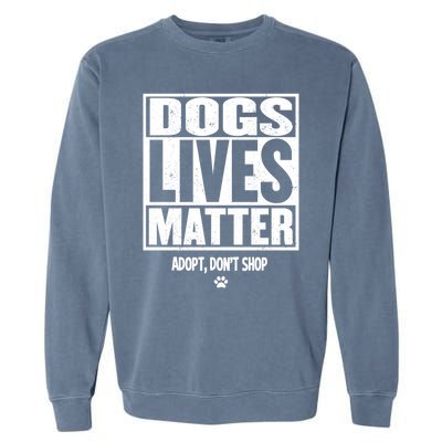 Rescue Dog Gift Mom Dad Dogs Paw Veterinarian Vet Tech Gift Garment-Dyed Sweatshirt