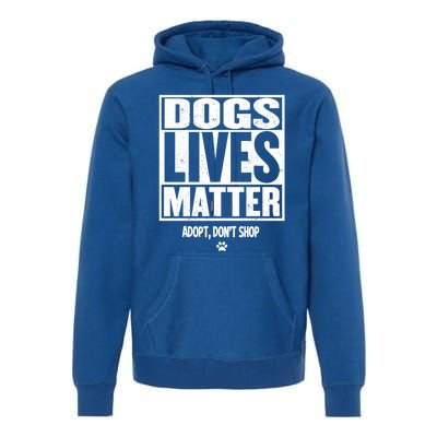 Rescue Dog Gift Mom Dad Dogs Paw Veterinarian Vet Tech Gift Premium Hoodie