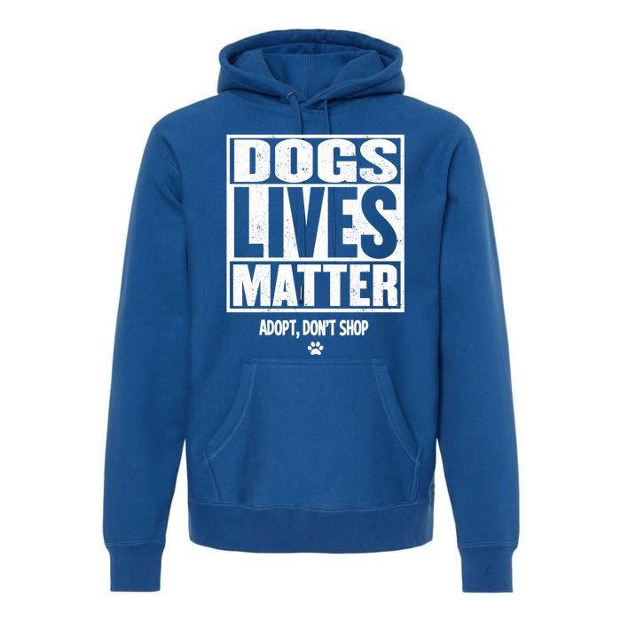 Rescue Dog Gift Mom Dad Dogs Paw Veterinarian Vet Tech Gift Premium Hoodie