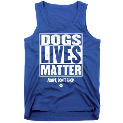 Rescue Dog Gift Mom Dad Dogs Paw Veterinarian Vet Tech Gift Tank Top