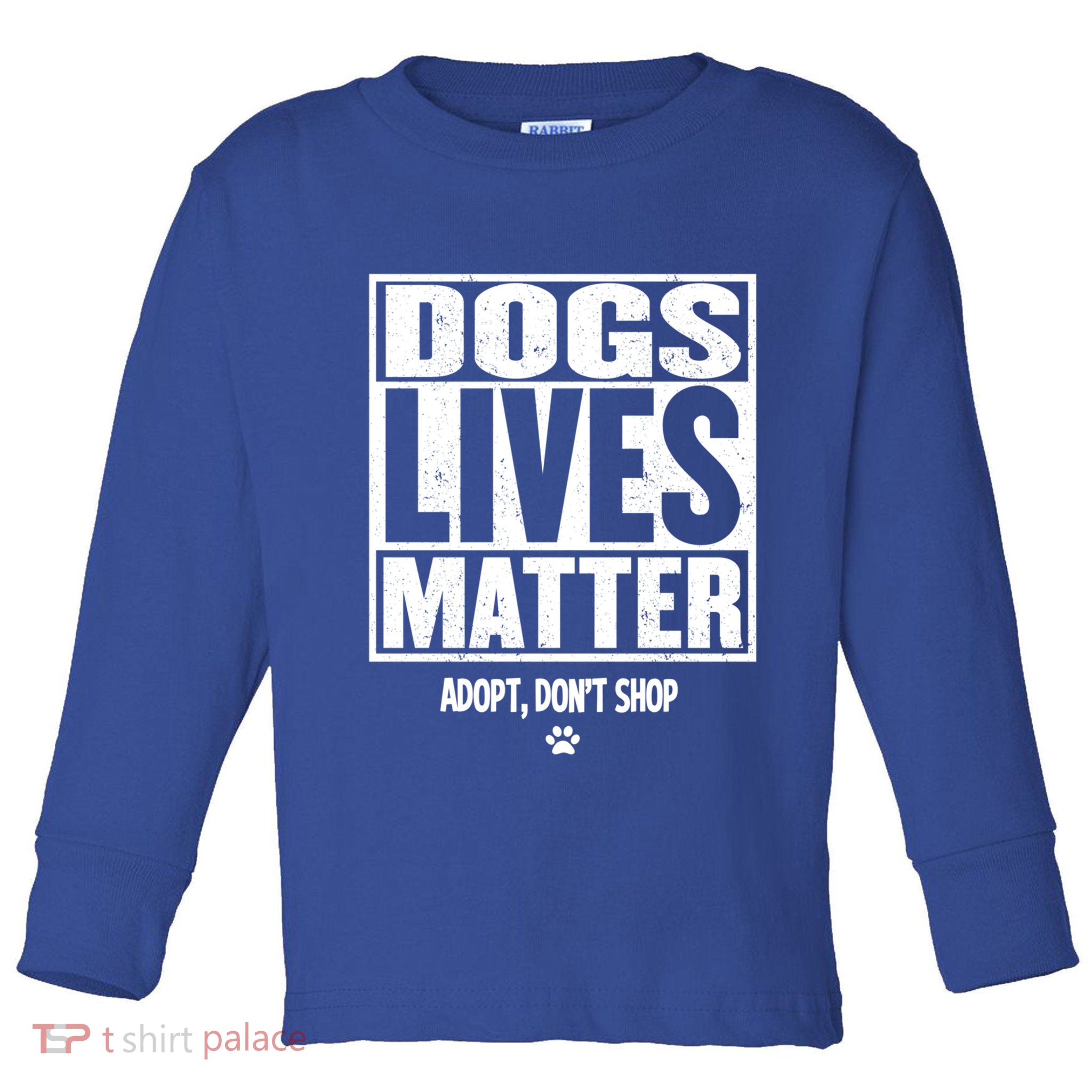 Rescue Dog Gift Mom Dad Dogs Paw Veterinarian Vet Tech Gift Toddler Long Sleeve Shirt