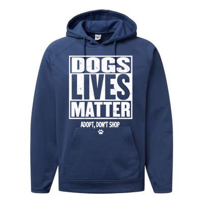 Rescue Dog Gift Mom Dad Dogs Paw Veterinarian Vet Tech Gift Performance Fleece Hoodie