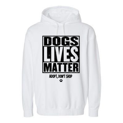 Rescue Dog Gift Mom Dad Dogs Paw Veterinarian Vet Tech Gift Garment-Dyed Fleece Hoodie