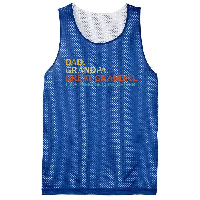 retro dad grandpa great grandpa fathers day funny Mesh Reversible Basketball Jersey Tank