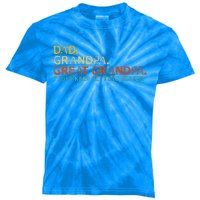 retro dad grandpa great grandpa fathers day funny Kids Tie-Dye T-Shirt