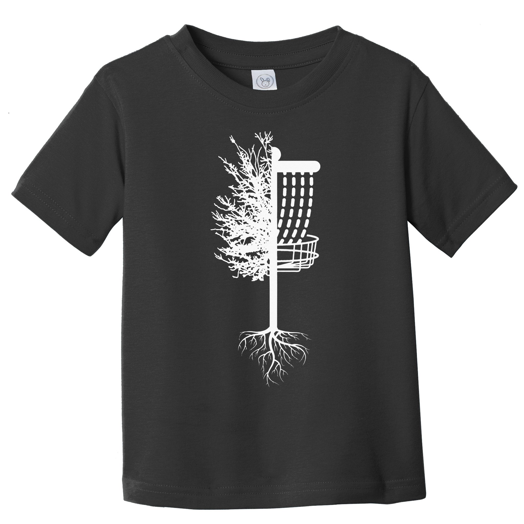 Retro Disc Golf Basket Tree Frisbee Golf Matching Toddler T-Shirt