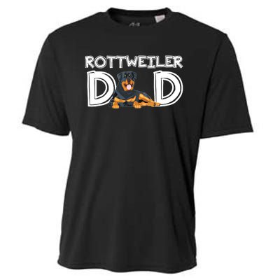 Rottweiler Dad Gift Fathers Day Rottweiler Cooling Performance Crew T-Shirt