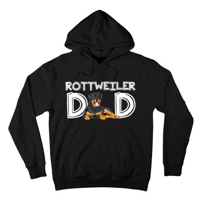 Rottweiler Dad Gift Fathers Day Rottweiler Hoodie