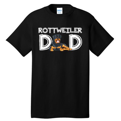 Rottweiler Dad Gift Fathers Day Rottweiler Tall T-Shirt