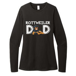 Rottweiler Dad Gift Fathers Day Rottweiler Womens CVC Long Sleeve Shirt