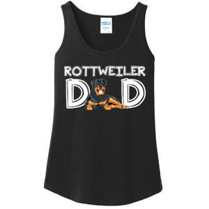 Rottweiler Dad Gift Fathers Day Rottweiler Ladies Essential Tank