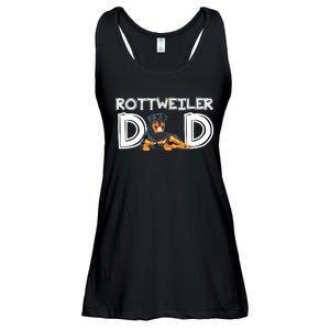 Rottweiler Dad Gift Fathers Day Rottweiler Ladies Essential Flowy Tank