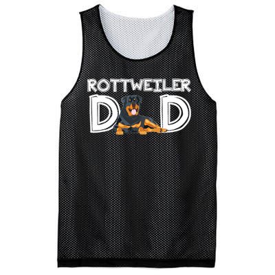 Rottweiler Dad Gift Fathers Day Rottweiler Mesh Reversible Basketball Jersey Tank