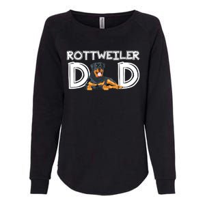 Rottweiler Dad Gift Fathers Day Rottweiler Womens California Wash Sweatshirt