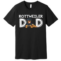 Rottweiler Dad Gift Fathers Day Rottweiler Premium T-Shirt