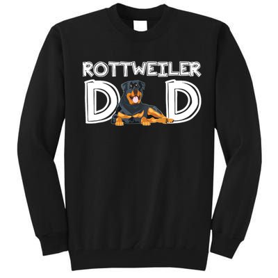 Rottweiler Dad Gift Fathers Day Rottweiler Tall Sweatshirt