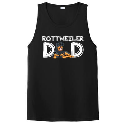 Rottweiler Dad Gift Fathers Day Rottweiler PosiCharge Competitor Tank