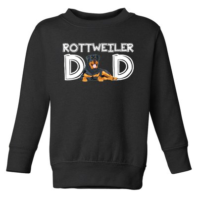 Rottweiler Dad Gift Fathers Day Rottweiler Toddler Sweatshirt