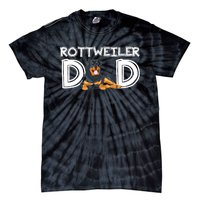 Rottweiler Dad Gift Fathers Day Rottweiler Tie-Dye T-Shirt