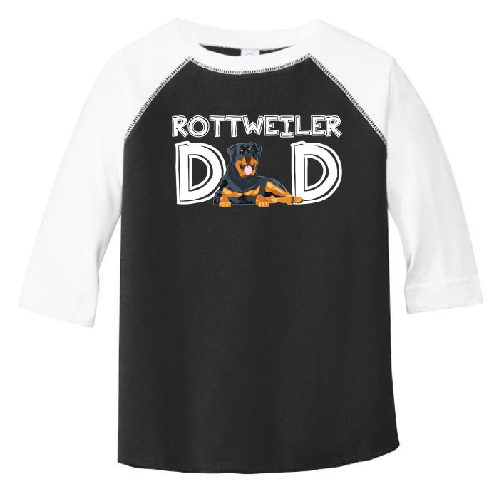 Rottweiler Dad Gift Fathers Day Rottweiler Toddler Fine Jersey T-Shirt