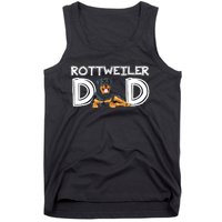 Rottweiler Dad Gift Fathers Day Rottweiler Tank Top