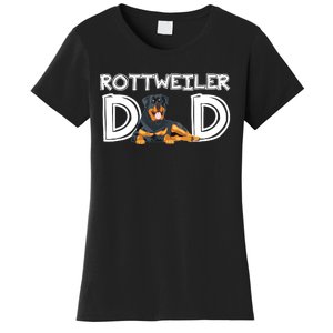 Rottweiler Dad Gift Fathers Day Rottweiler Women's T-Shirt