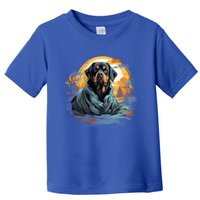 Rottweiler Dog Ghost Funny Halloween Pumpkin For Dog Lovers Gift Toddler T-Shirt