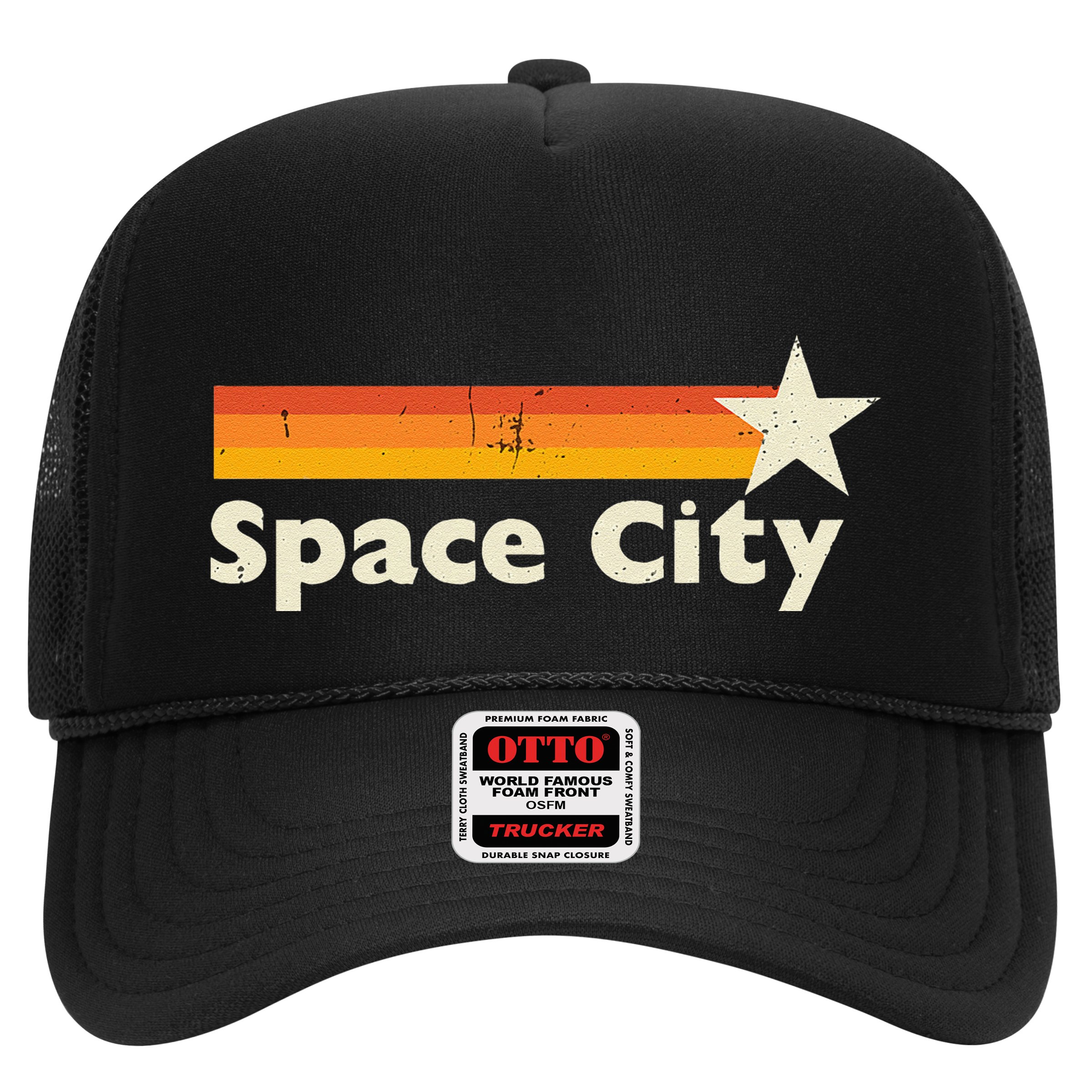 Retro Distressed Houston Baseball Space City Hat