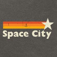 Retro Distressed Houston Baseball Space City Cotton Canvas Backpack