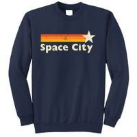 Retro Distressed Houston Baseball Space City Sweatshirt